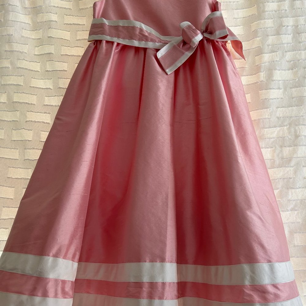 Gymboree Girls Special Occasion Dress-Pink/White-Size 10 - Picture 8 of 9